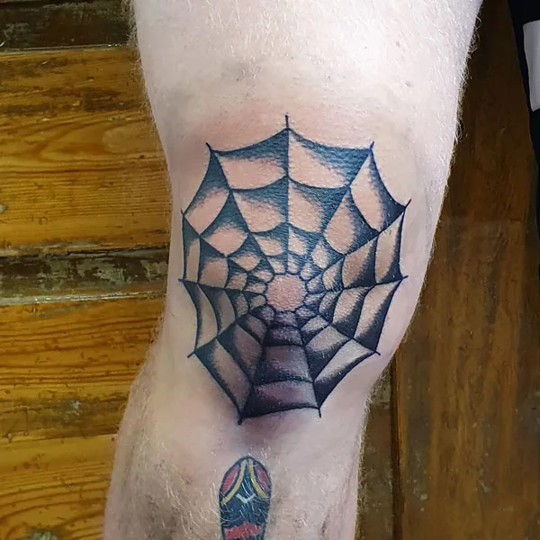 Spider web tattoo 15