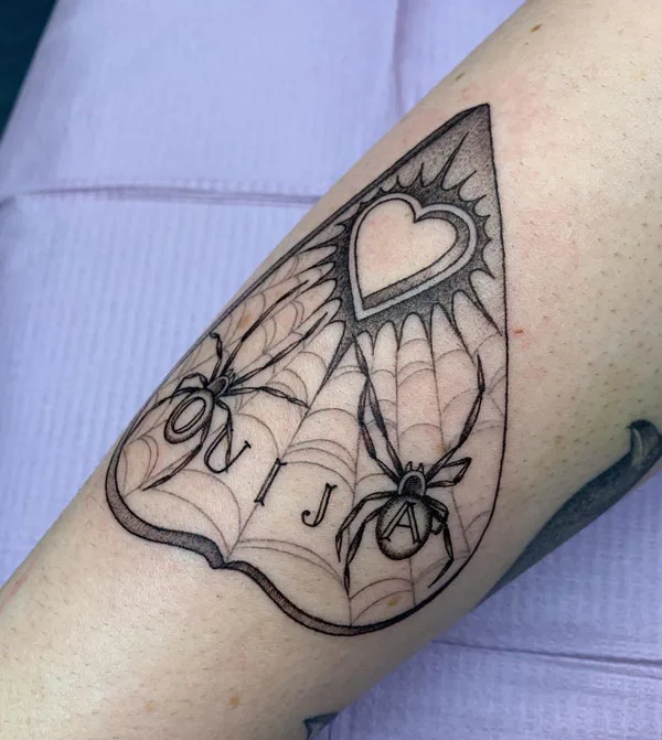 Spider web tattoo 19