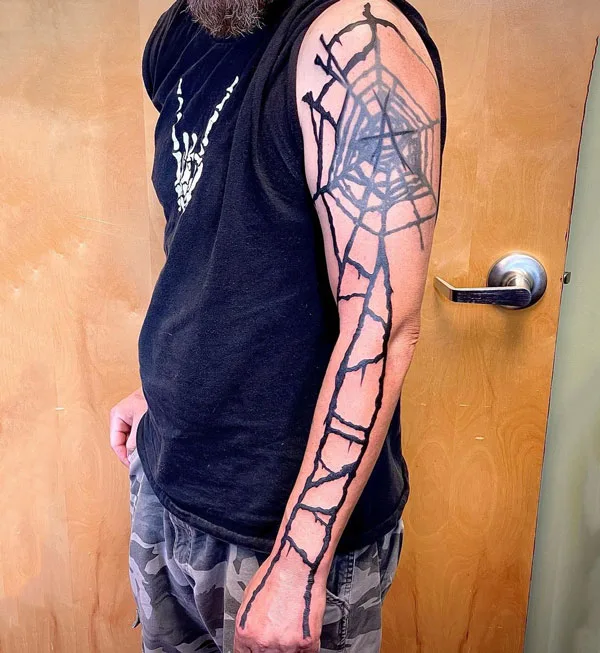 Spider web tattoo 20