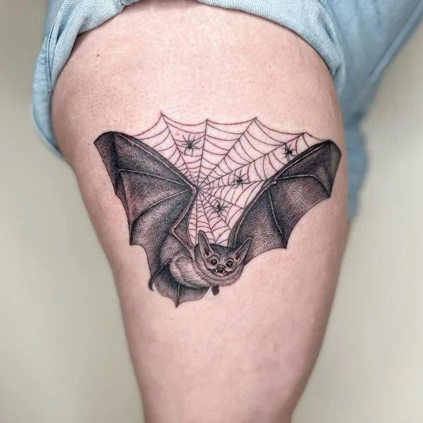 Spider web tattoo 21
