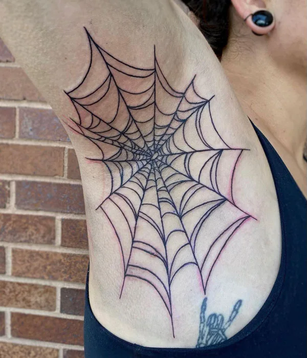 Spider web tattoo 22