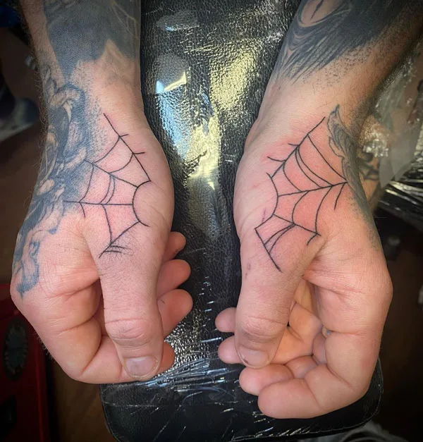 Spider web tattoo 25