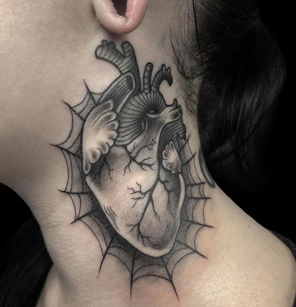 Spider web tattoo 27