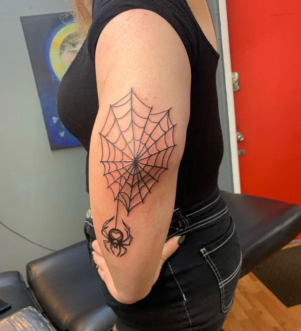 Spider web tattoo 29