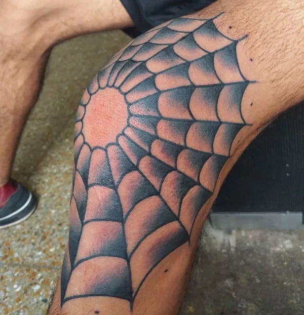 Spider web tattoo 30
