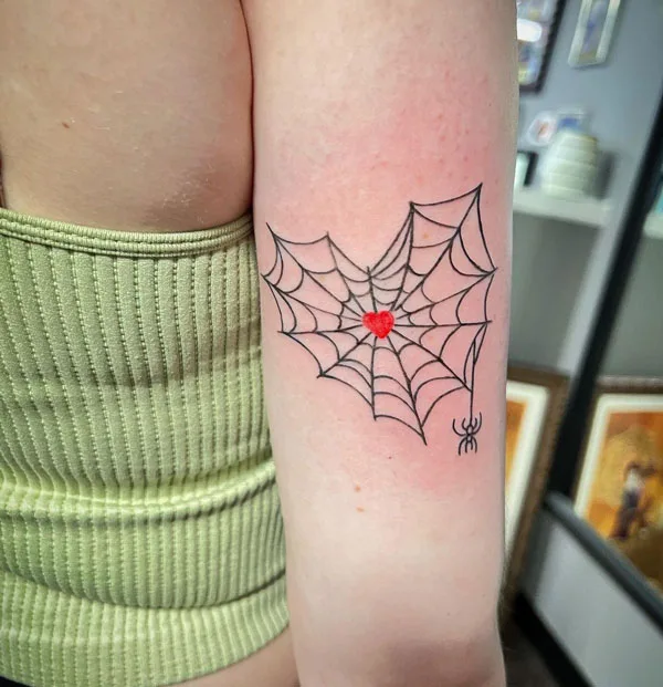 Spider web tattoo 39