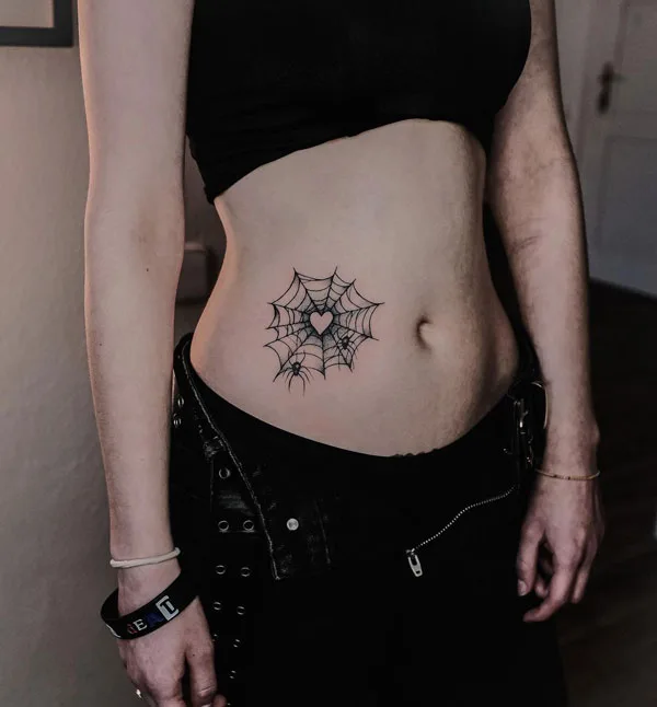 Spider web tattoo 41