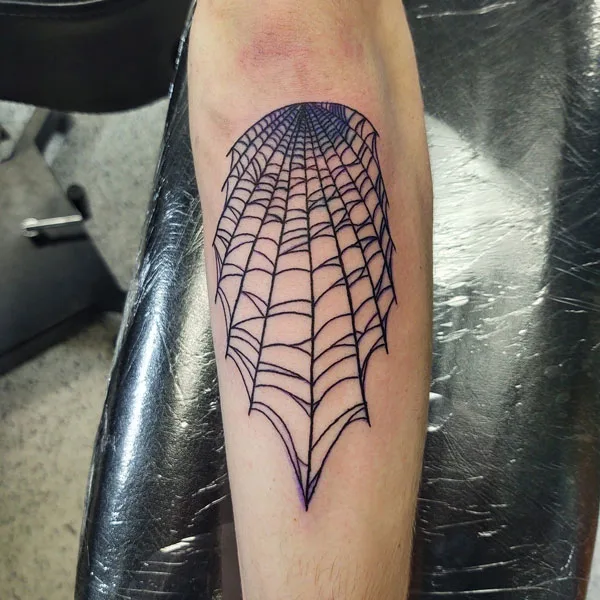 Spider web tattoo 51