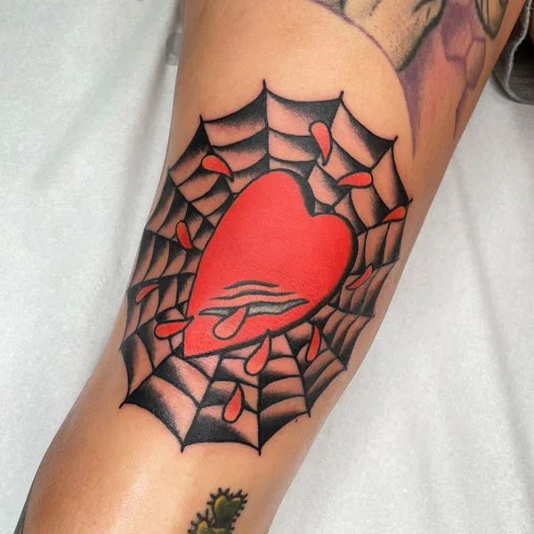 Spider web tattoo 57