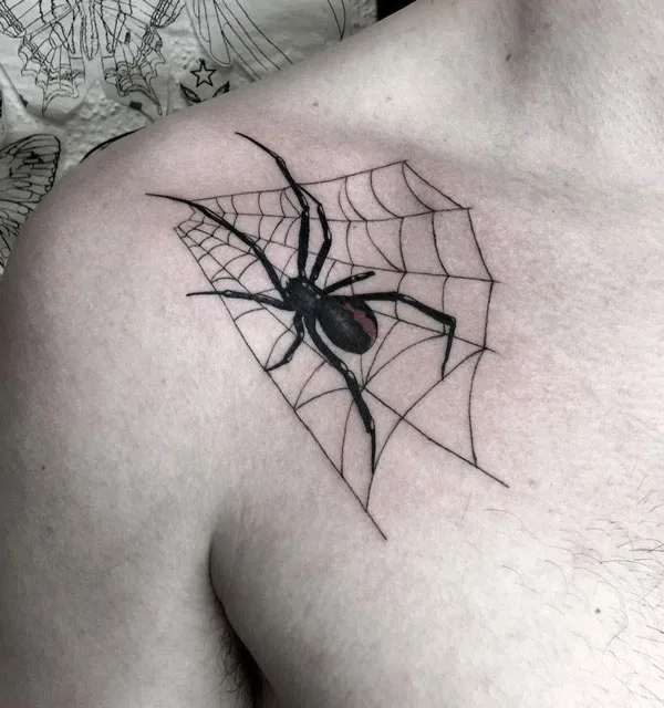 Spider web tattoo 61