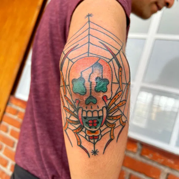 Spider web tattoo 67
