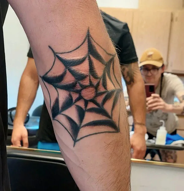 Spider web tattoo 72