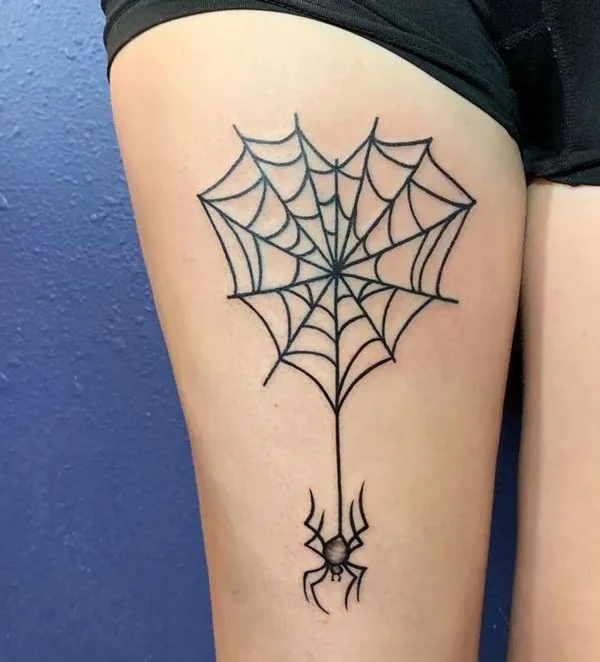 Spider web tattoo 77