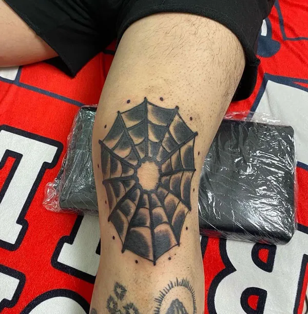 Spider web tattoo 80