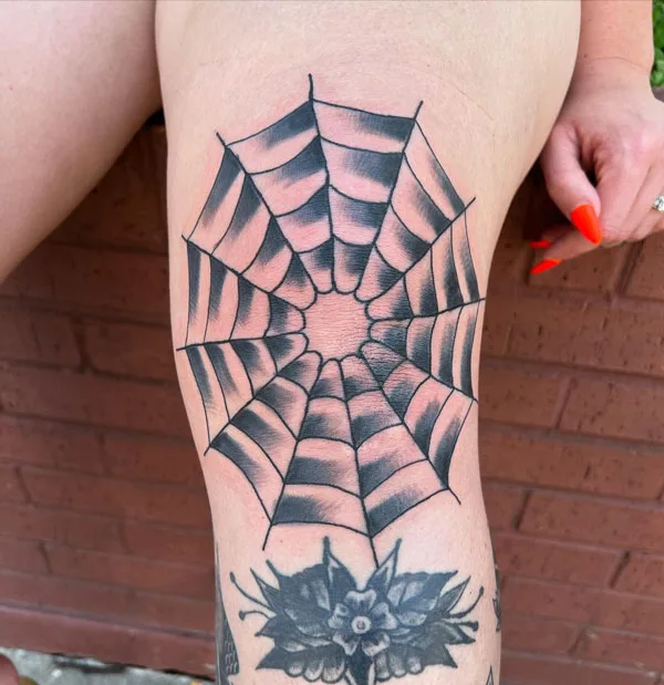 Spider web tattoo 82