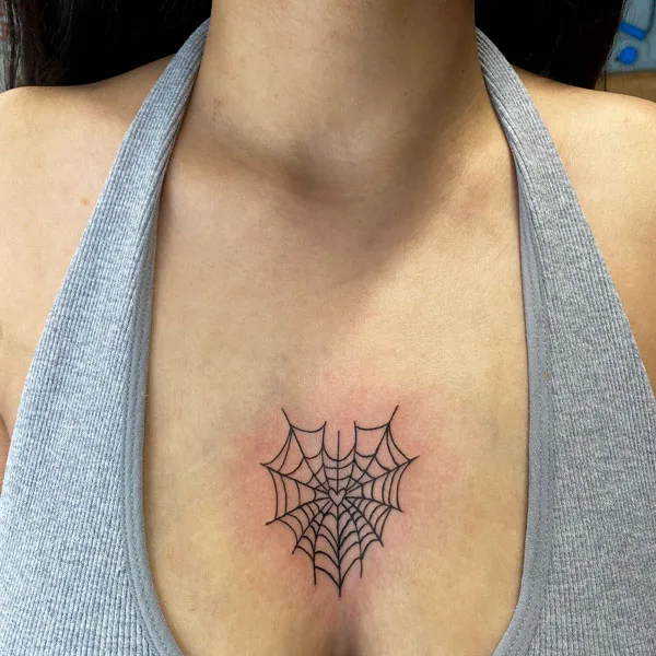 Spider web tattoo 83