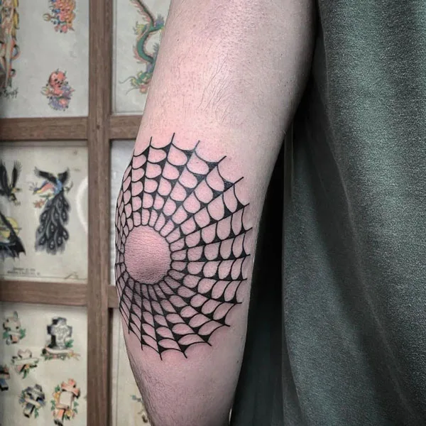 Spider web tattoo 84
