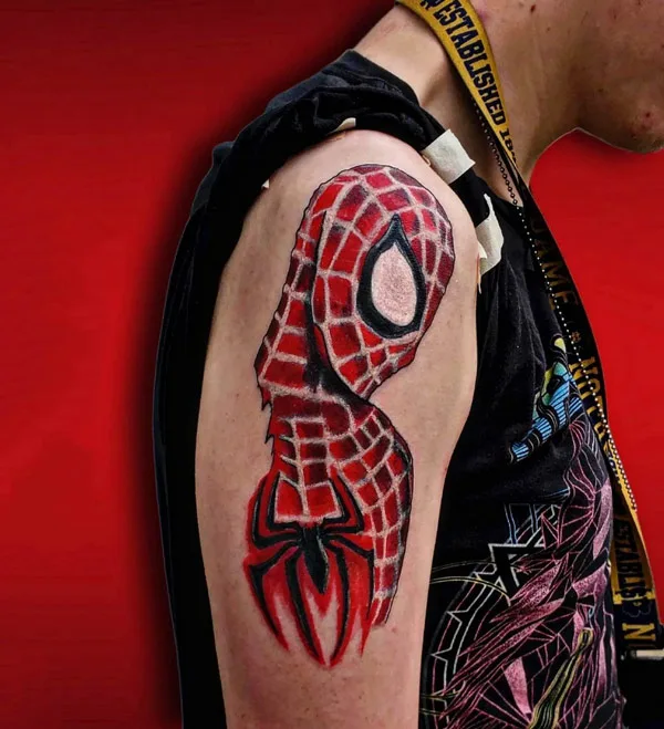 Spiderman Arm Tattoo