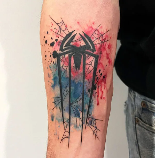 Spiderman Logo Tattoo 2