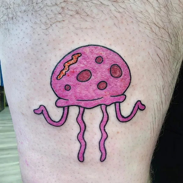 Spongebob Jellyfish Tattoo 2