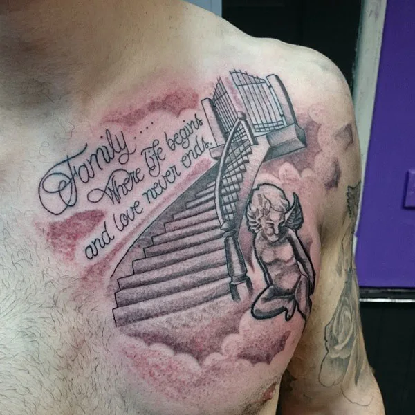 Stairway to heaven tattoo 15