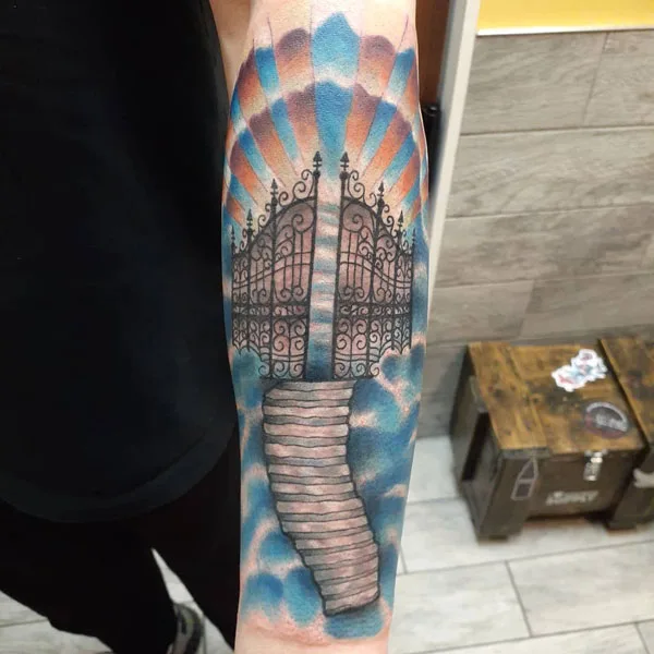 Stairway to heaven tattoo 2
