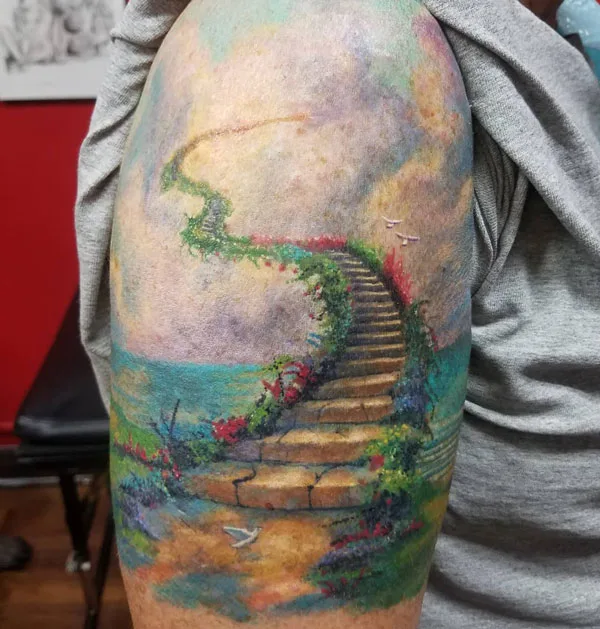 Stairway to heaven tattoo 25