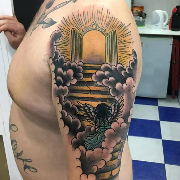 Stairway to heaven tattoo 3
