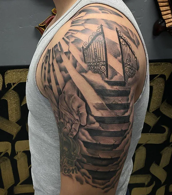 Stairway to heaven tattoo 34