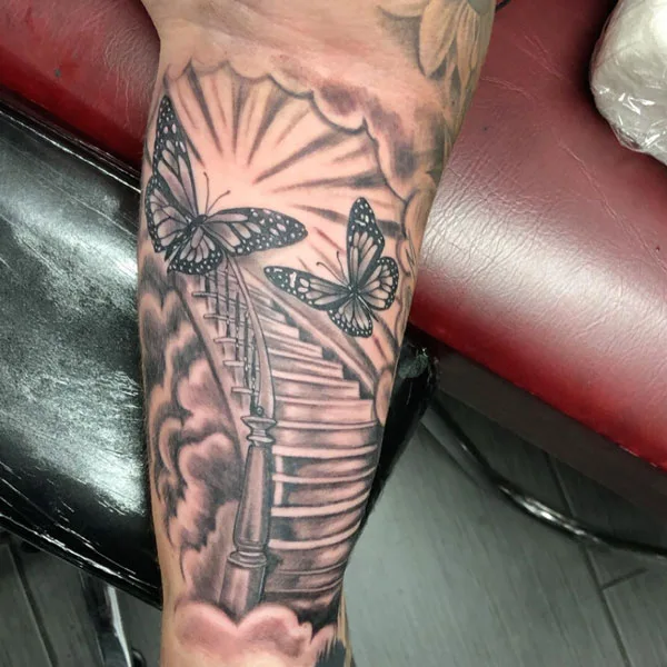 Stairway to heaven tattoo 37