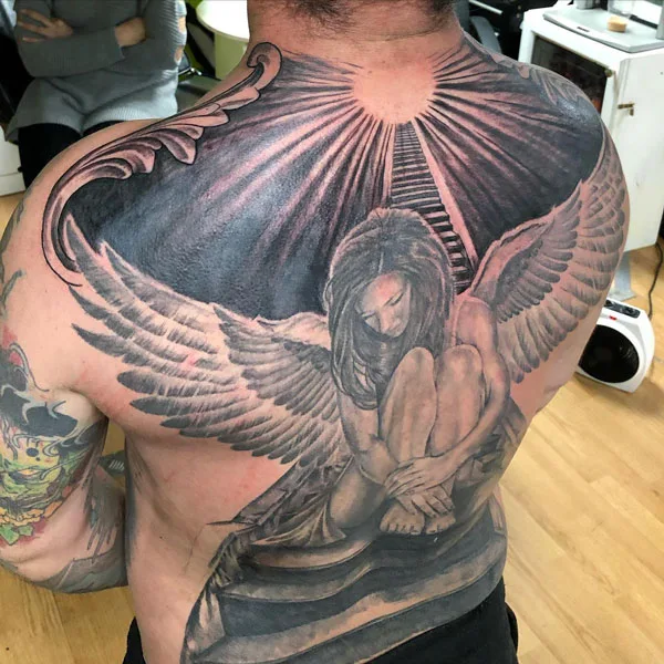 Stairway to heaven tattoo 45