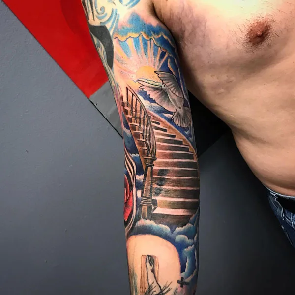 Stairway to heaven tattoo 49