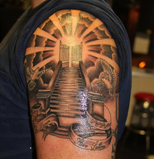 Stairway to heaven tattoo 5