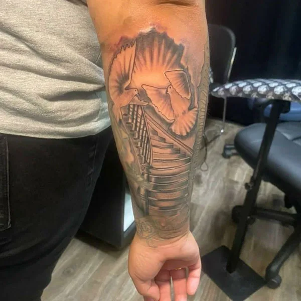 Stairway to heaven tattoo 64