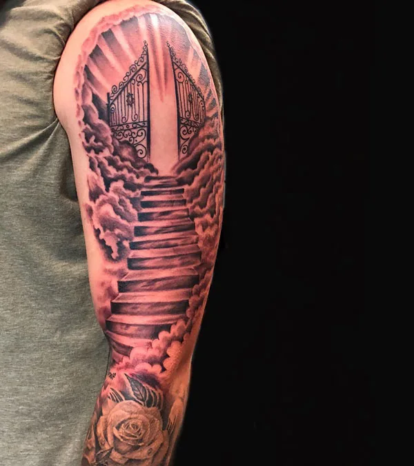 Stairway to heaven tattoo 7