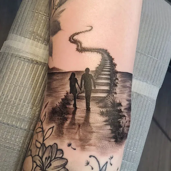 Stairway to heaven tattoo 80