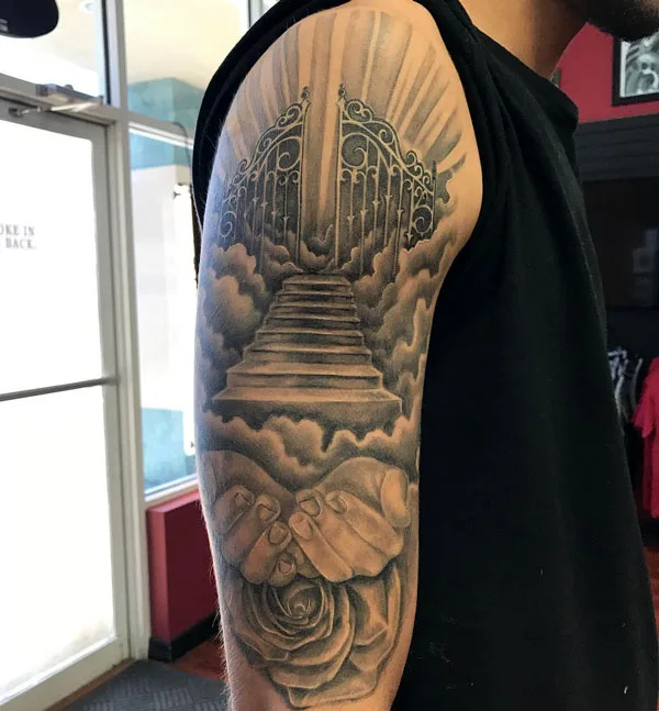 Stairway to heaven tattoo 9