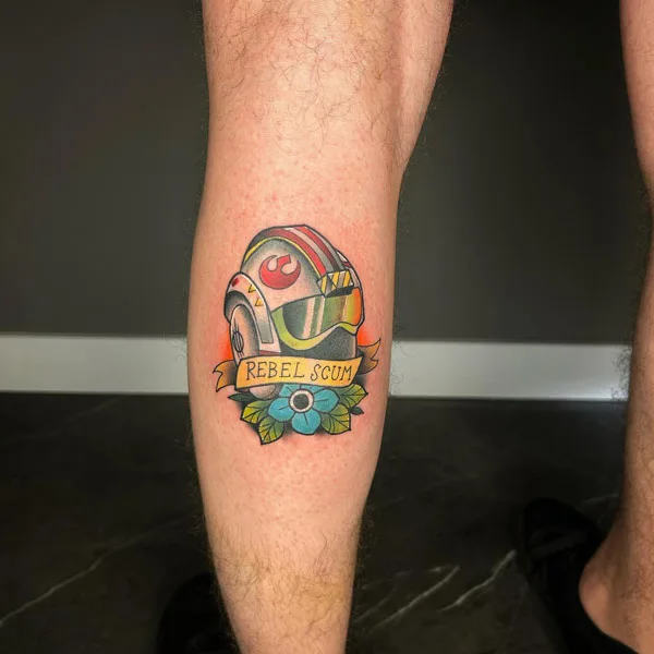 Star Wars Helmet Tattoo 1