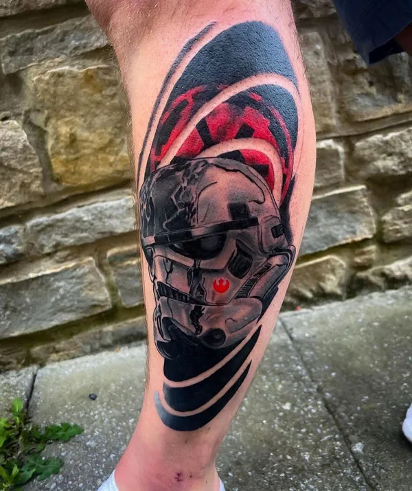 Star Wars Leg Tattoo 1