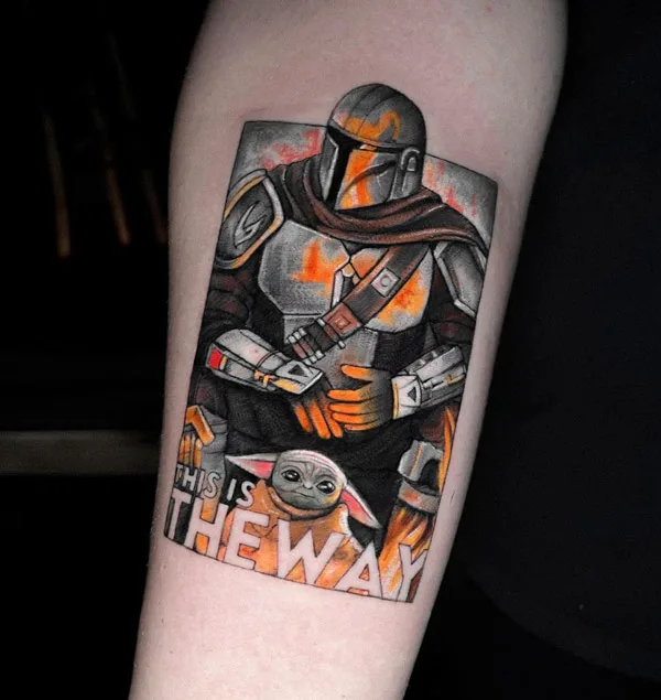 Star Wars Mandalorian Tattoo 2