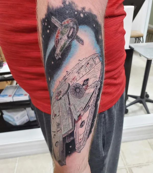 Star Wars Ship Tattoo 2
