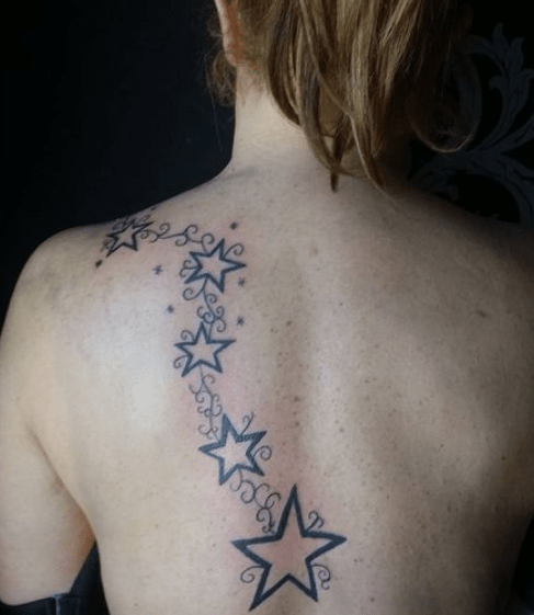 Star Connected With String Tattoo with meaning Star Connected With String Tattoo with meaning