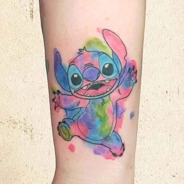Stitch Watercolor Tattoo 2
