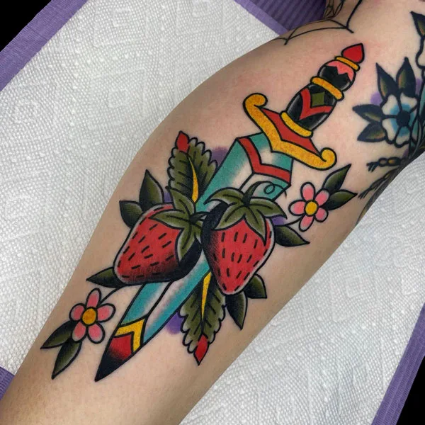 Strawberry Tattoo 100