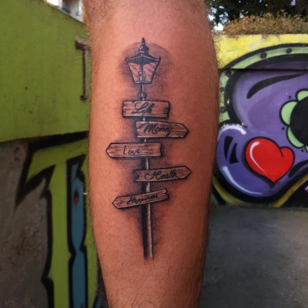 Street Light Tattoo: Illuminating Life, Money, Love, Health, and Happiness