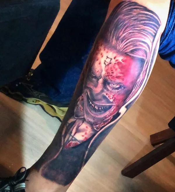 Suicide Squad Joker Tattoo 1