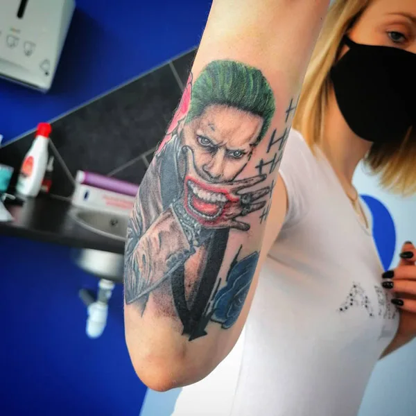 Suicide Squad Joker Tattoo 2