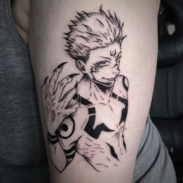 Sukuna body tattoo
