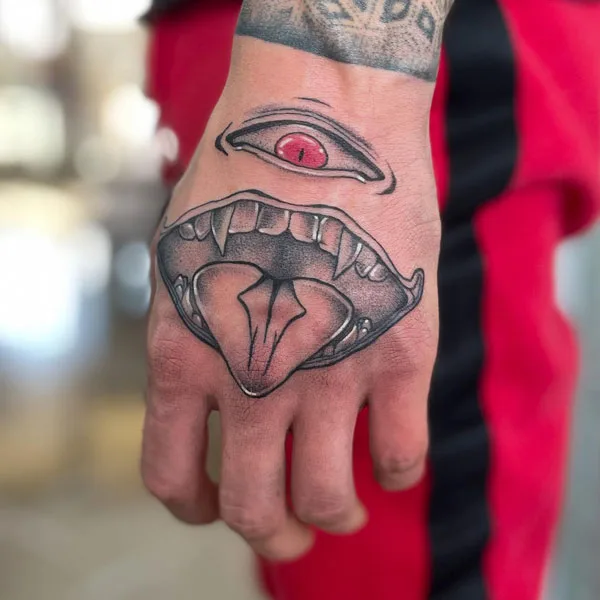 Sukuna hand tattoo
