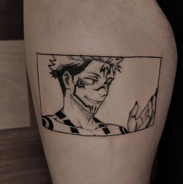 Sukuna tattoo 12